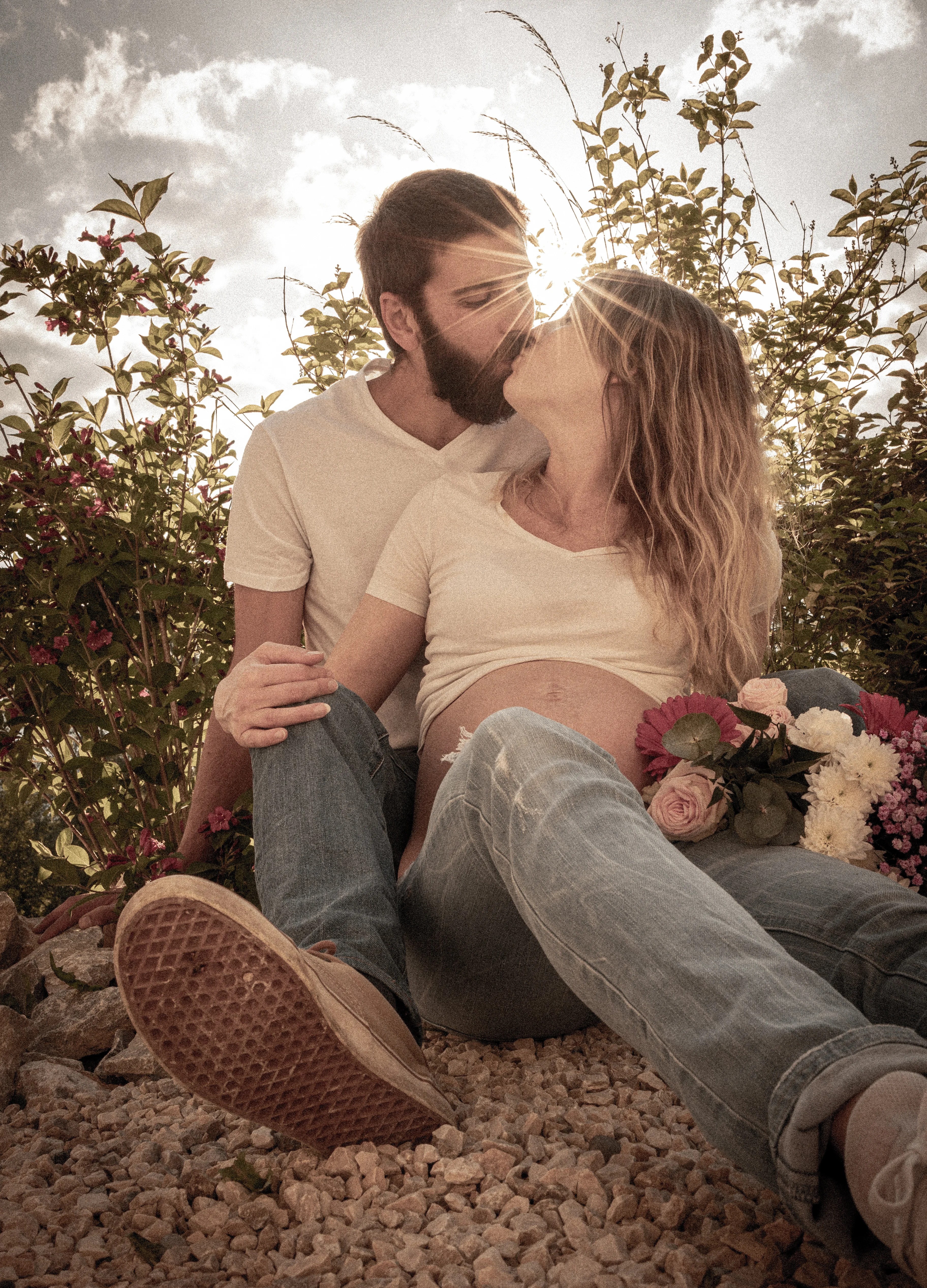 Couple femme enceinte vers Rumilly photographiée par Marine Bourely Photographe