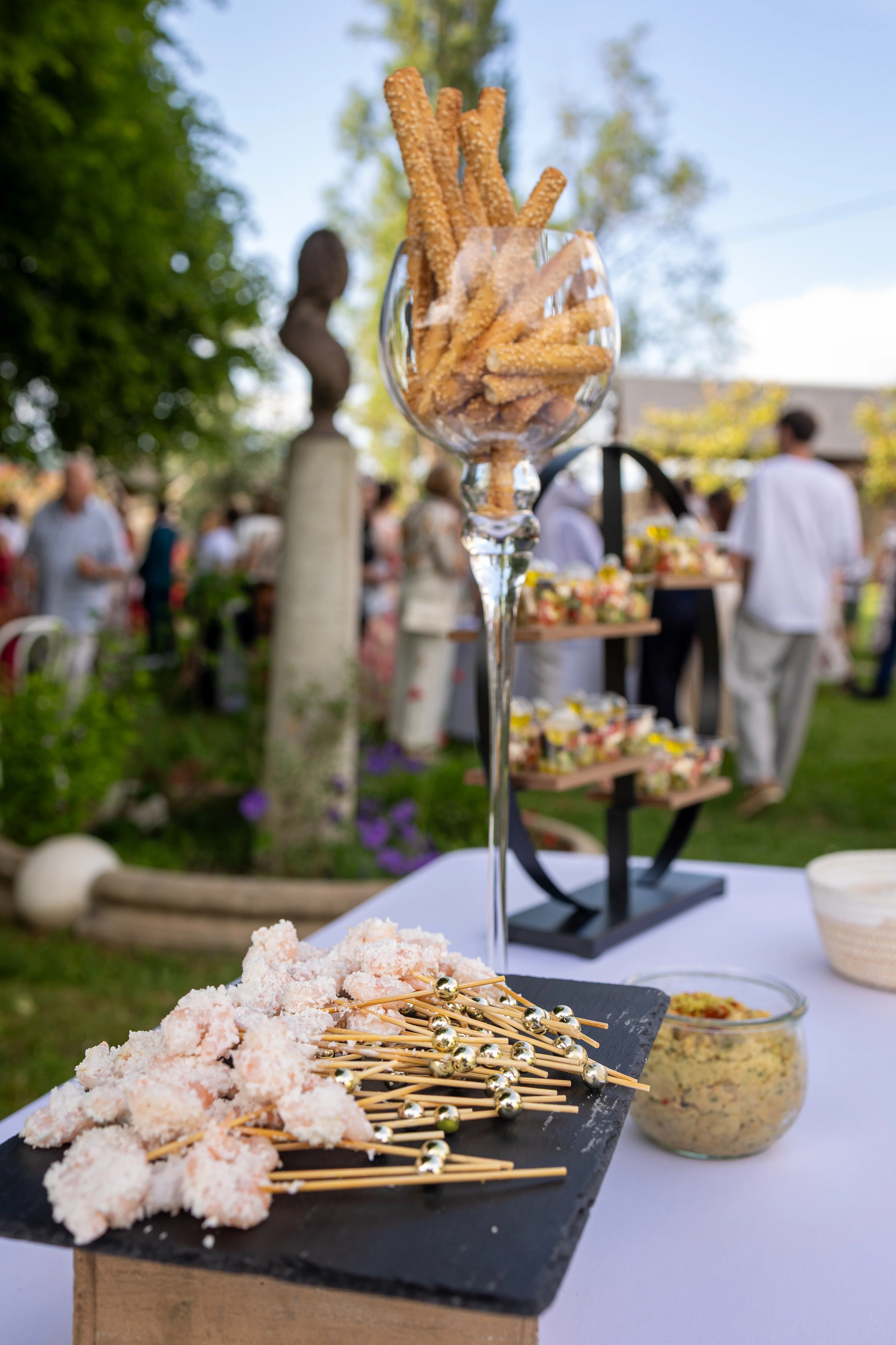 vin d'honneur mariage photographié par Marine Bourely photographe